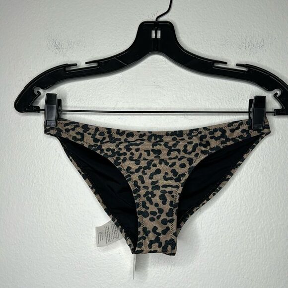 bond-eye Sleeker Bikini Bottom in Metallic Leopard Print Size XS - Picture 3 of 7